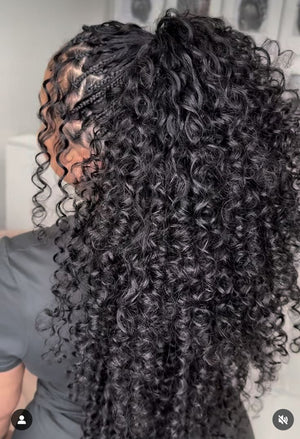 MiracleKnots Seamless Boho - Human Hair Crochet hair