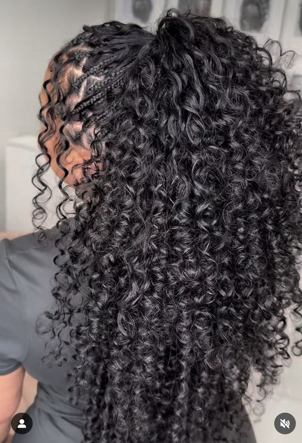 MiracleKnots Seamless Boho - Human Hair Crochet hair