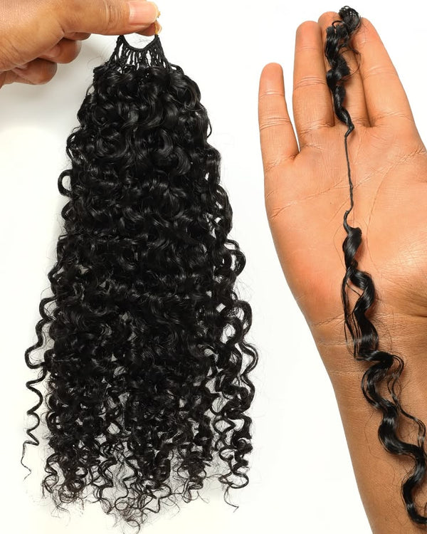 MiracleKnots Seamless Boho - Human Hair Crochet hair