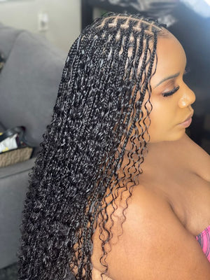 MiracleKnots Seamless Boho - Human Hair Crochet hair