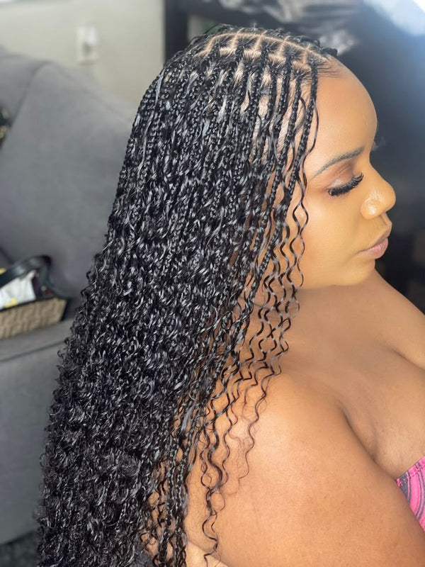 MiracleKnots Seamless Boho - Human Hair Crochet hair