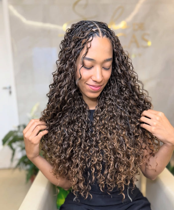 Bundled Pure Virgin Base Curls / 100 grams (HUMAN HAIR BULK)